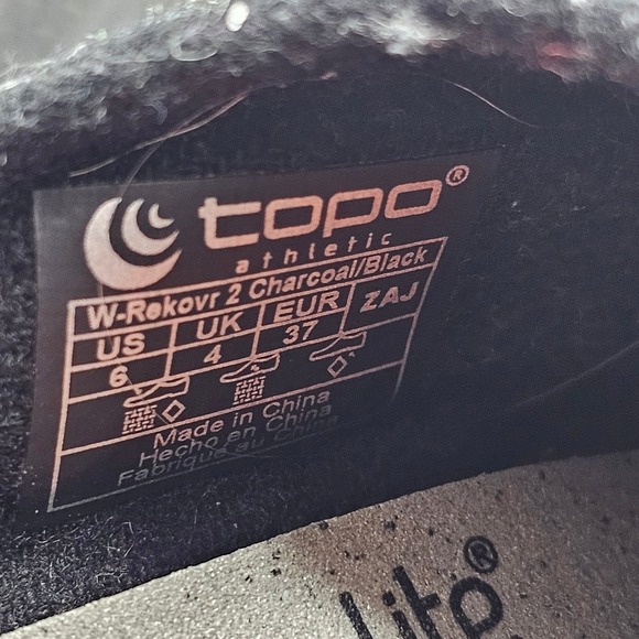 Topo Athletic Rekovr 2 Recovery Shoes Charcoal Grey Wool Slip On Men 7.5 Women 9 main image 4
